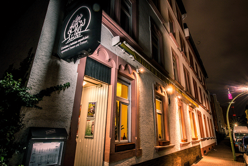 Restaurante Andalucía in Frankfurt bei Nacht